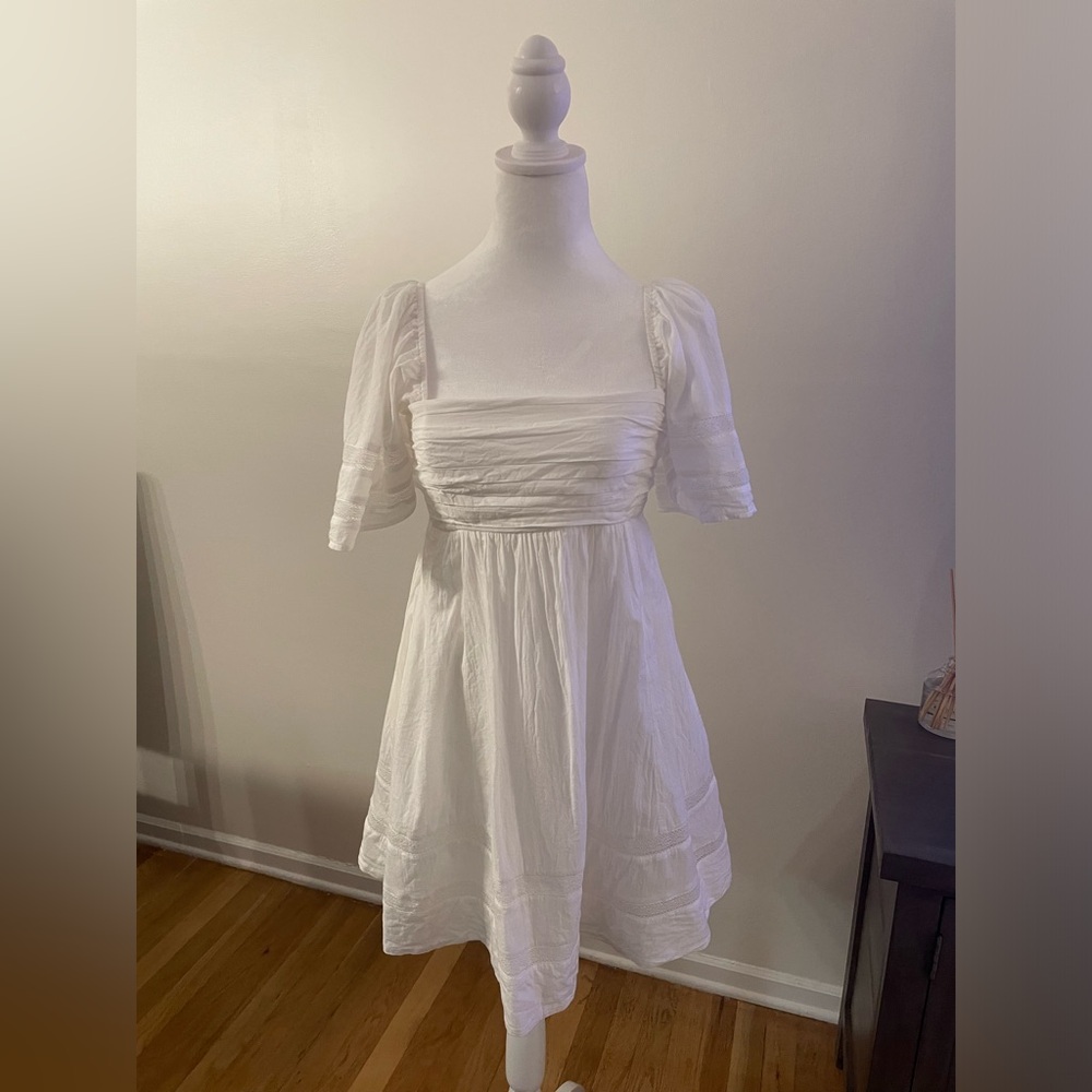 The A&F Emerson Lace Trim Mini Dress Small